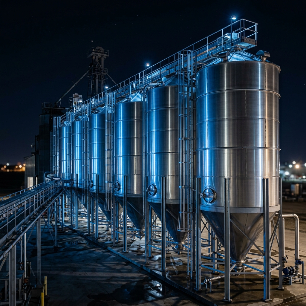 Silos fondo cónico aéreo